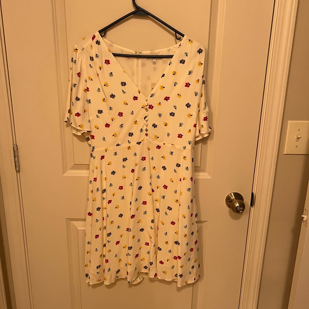 Madewell Orchard Sleeve Flutter Dress sz 8 NWT